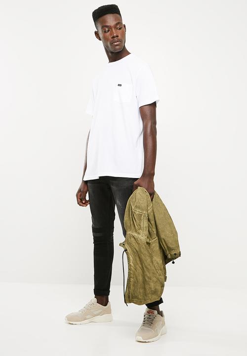 RVCA - Day shift label short sleeve T-shirt - white