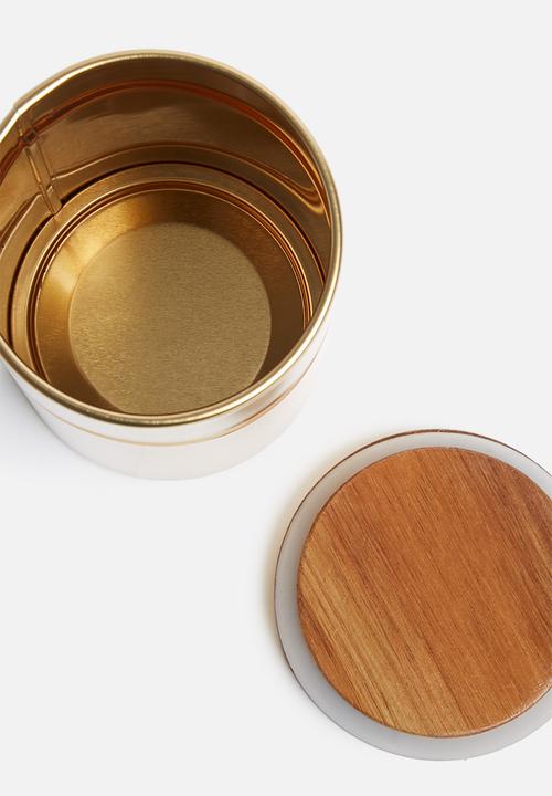 Typhoon - Modern kitchen canister - gold