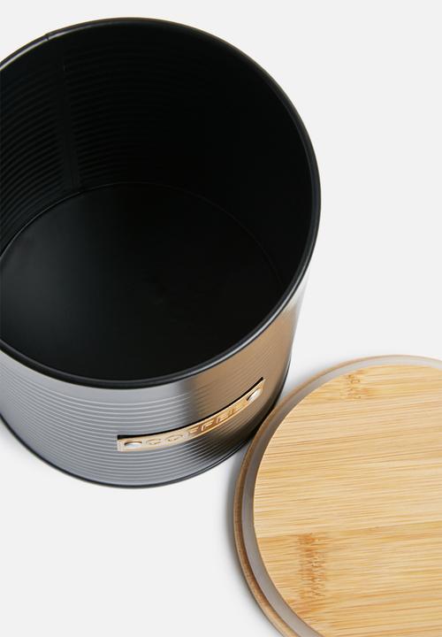 Typhoon - Ebony coffee storage - black
