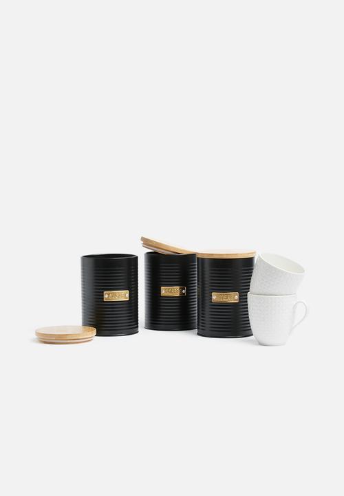 Typhoon - Ebony coffee storage - black