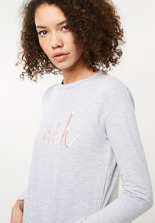 Missguided - Crush lounge set - grey