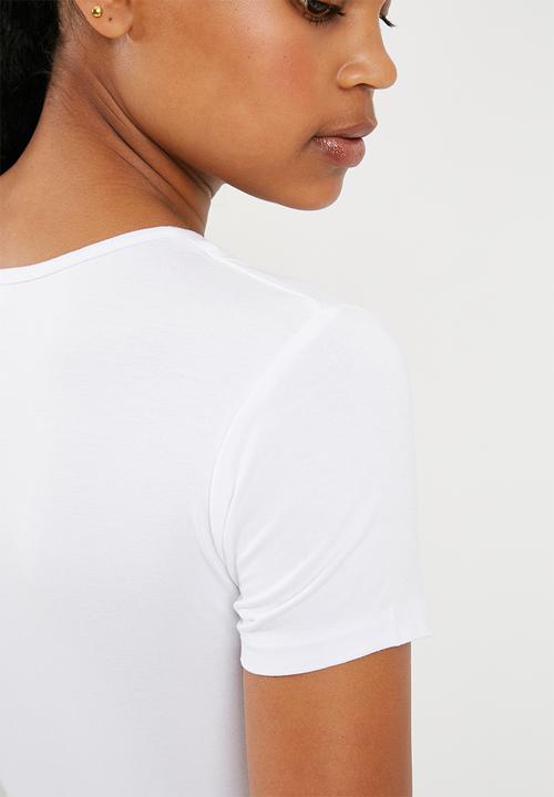 Missguided - Slogan maybe later T-shirt - white