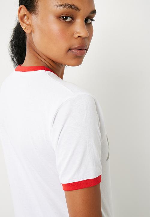 Missguided - Feelin' peachy T-shirt - white