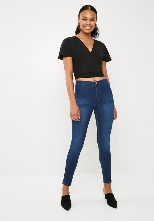 Superbalist - High rise jeggings - blue 