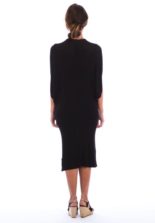 Harper’s Rose - Batwing Knit Dress – Black