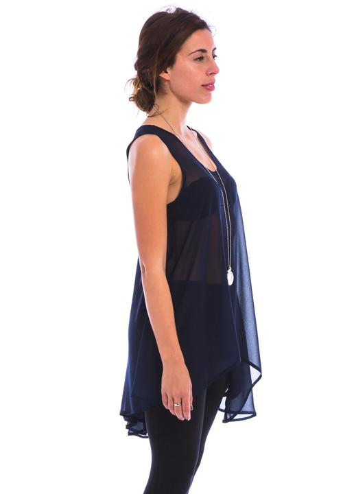 Harper’s Rose - Key Hole Top – Navy