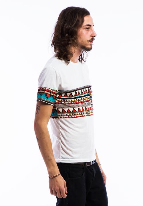 Peace, Love & Tie-Dye - Aztec Two Patch – White