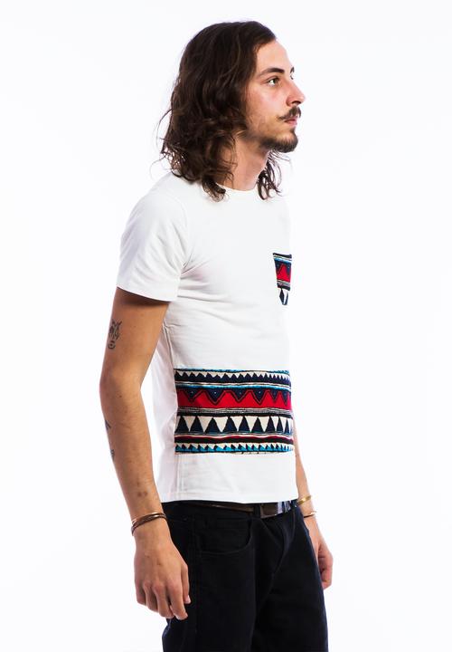Peace, Love & Tie-Dye - Aztec One Patch – White