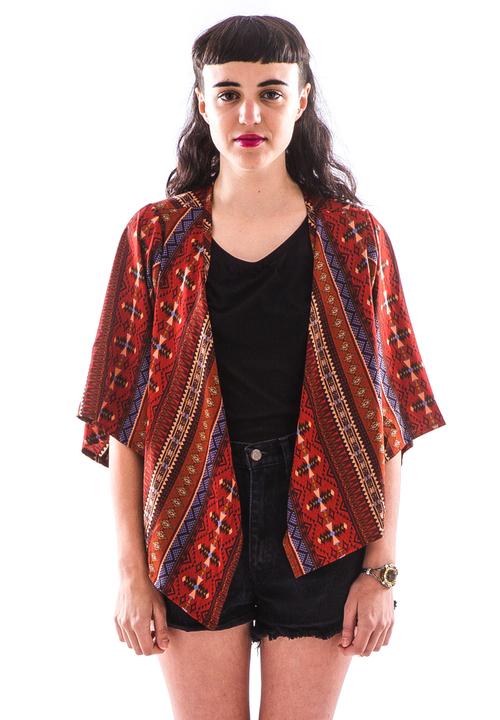 Peace, Love & Tie-Dye - The 3 Way Top – Tribal Print Red