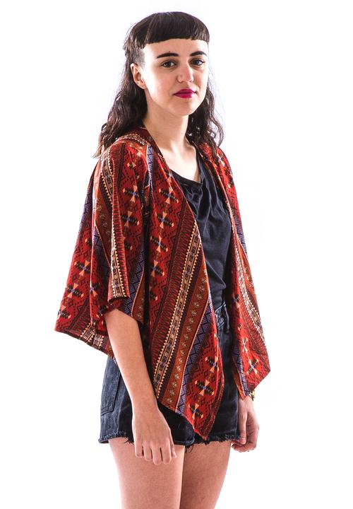 Peace, Love & Tie-Dye - The 3 Way Top – Tribal Print Red