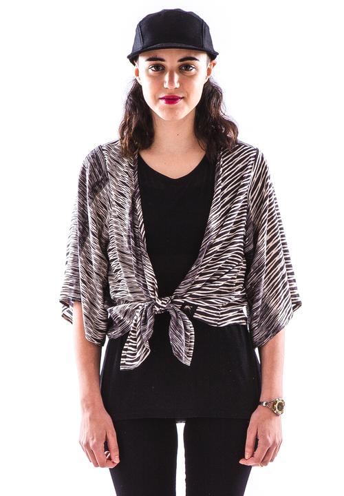 Peace, Love & Tie-Dye - The 3 Way Top – Black & White