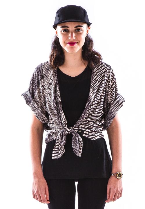 Peace, Love & Tie-Dye - The 3 Way Top – Black & White
