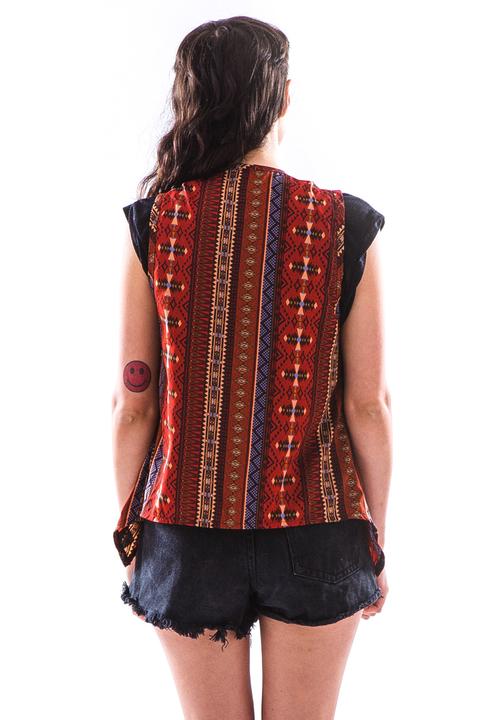 Peace, Love & Tie-Dye - Waistcoat – Tribal Red