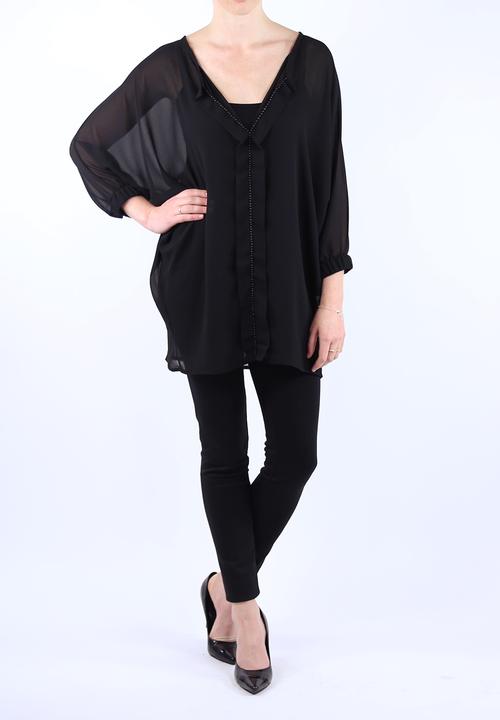 Big Blowout Sale - Back to Back Shirt – Black