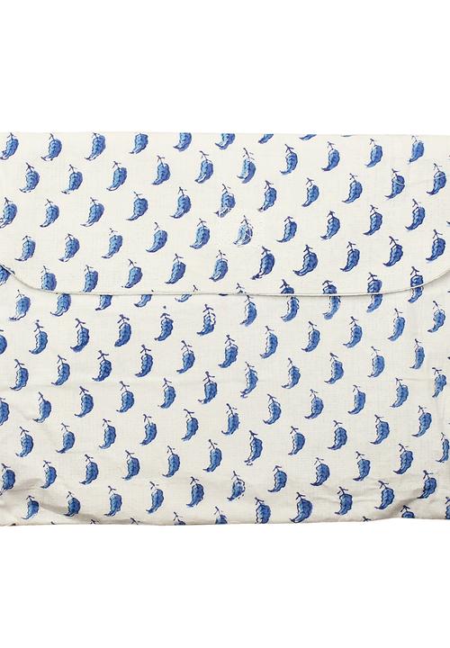 Big Blowout Sale - Cotton Pyjamas – Blue Leaf Print