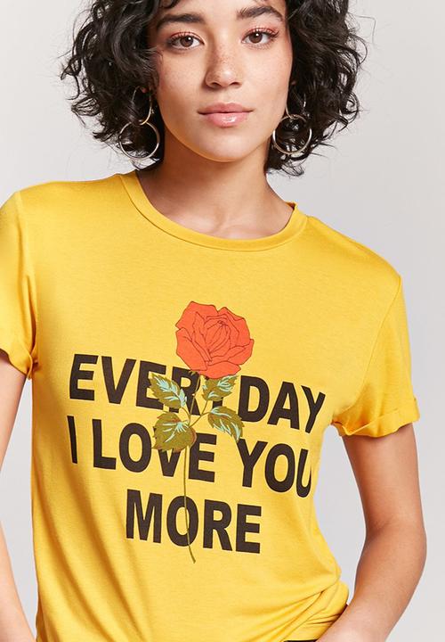 Forever21 - Short Sleeve T-shirt Yellow