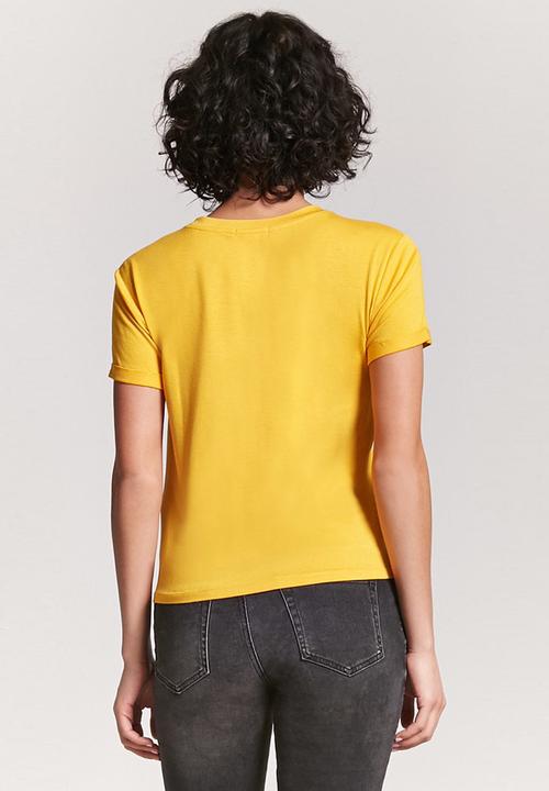 Forever21 - Short Sleeve T-shirt Yellow