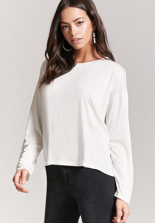 Forever21 - Flowy T-shirt Off White