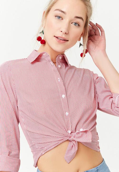 Forever21 - Striped Shirt Red