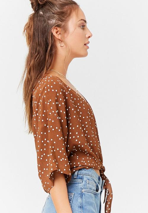 Forever21 - Polka-dot Blouse Brown