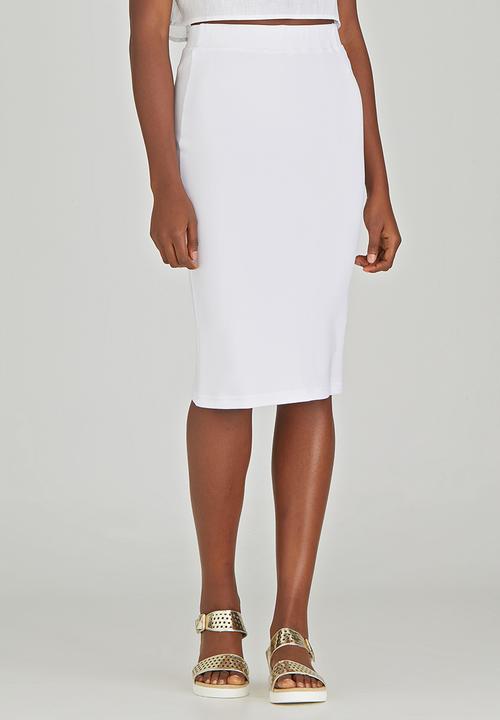 LUMIN - Tube Skirt White