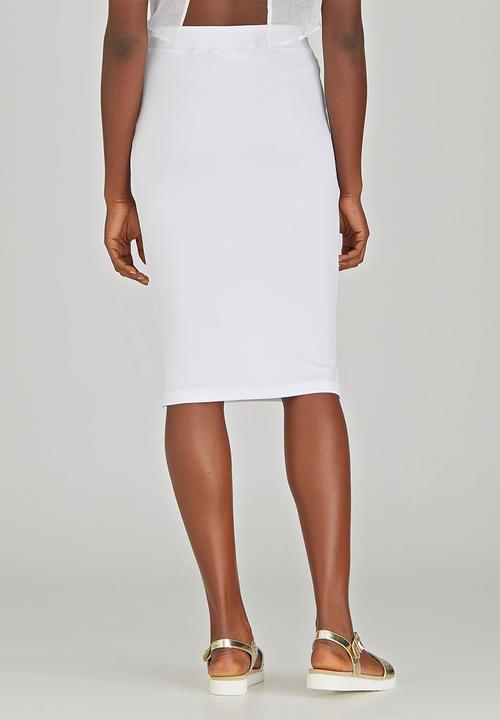 LUMIN - Tube Skirt White