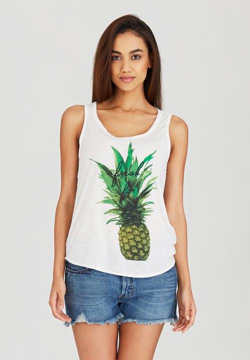 c(inch) - Combo Tank Top White
