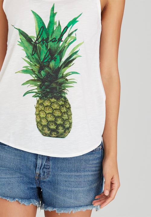 c(inch) - Combo Tank Top White