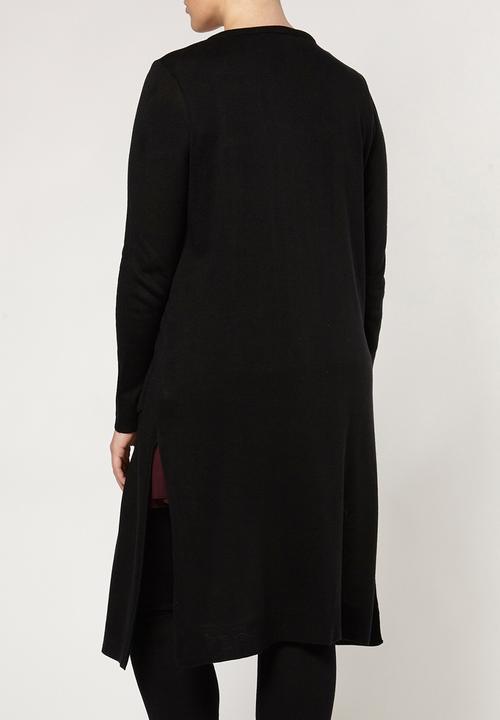 EVANS - Longline Cardigan Black