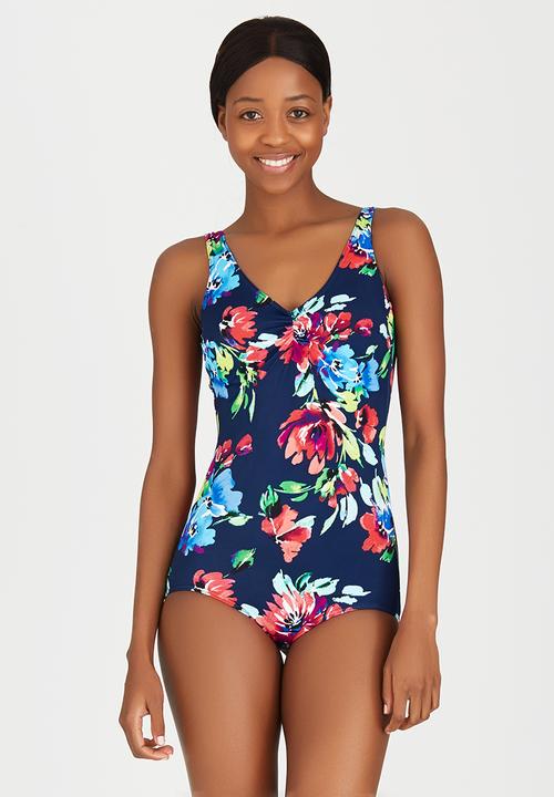 low leg one piece swimsuit