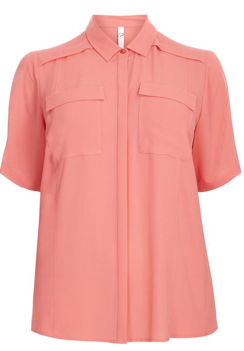 EVANS - Pocket Shirt Coral