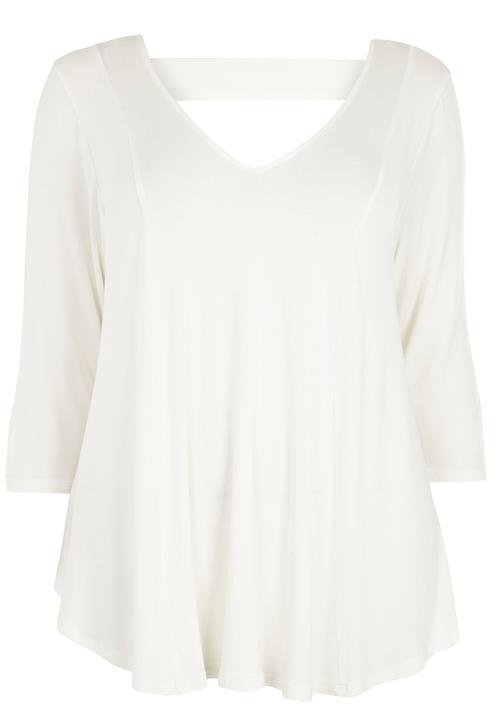 EVANS - Jersey Bar Back Top White