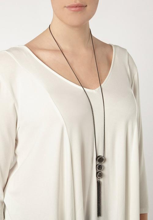 EVANS - Jersey Bar Back Top White