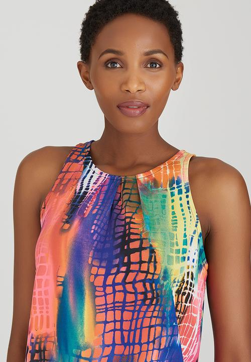 Revenge - Bright Halter Top Multi-colour