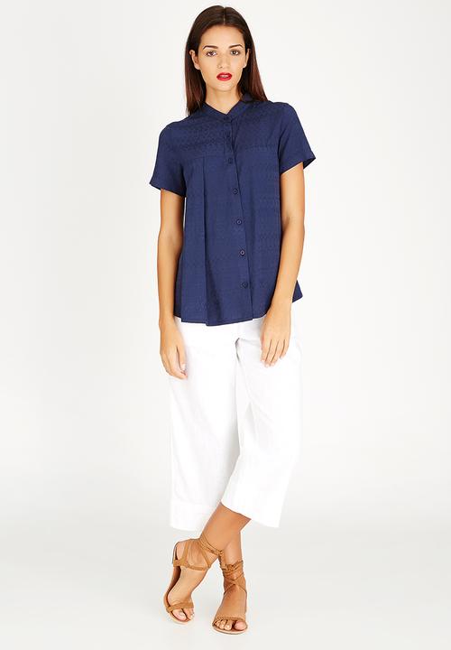 AMANDA LAIRD CHERRY - Faniswa Shirt Blue