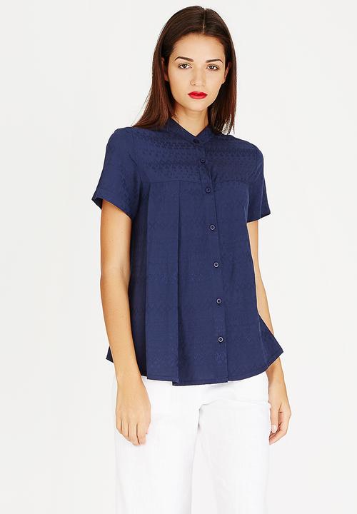 AMANDA LAIRD CHERRY - Faniswa Shirt Blue
