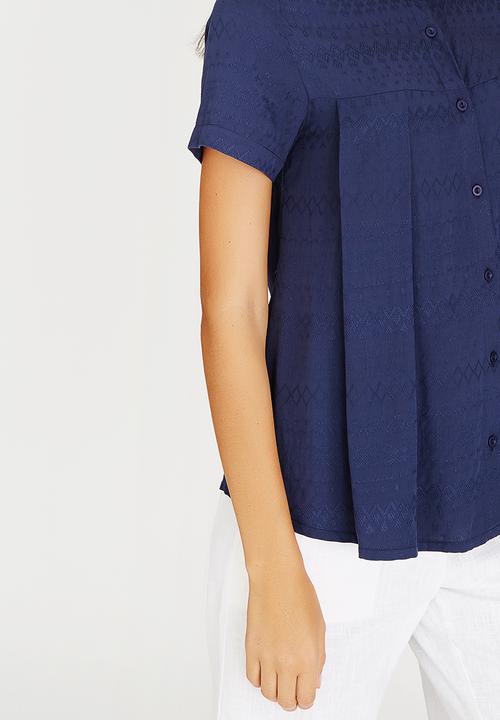 AMANDA LAIRD CHERRY - Faniswa Shirt Blue