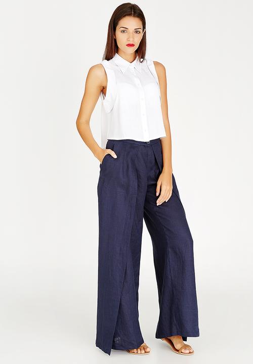 AMANDA LAIRD CHERRY - Fezile Sleeveless Shirt White