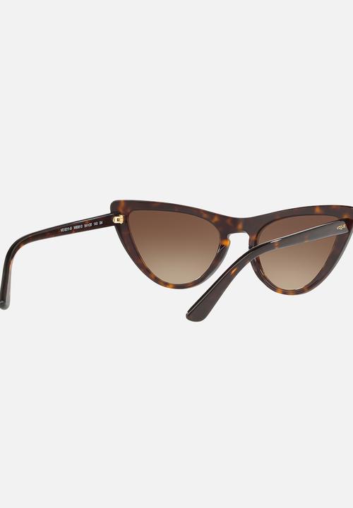 Vogue Eyewear - Vogue Gigi Hadid Cat-eye 54mm Sunglasses Brown
