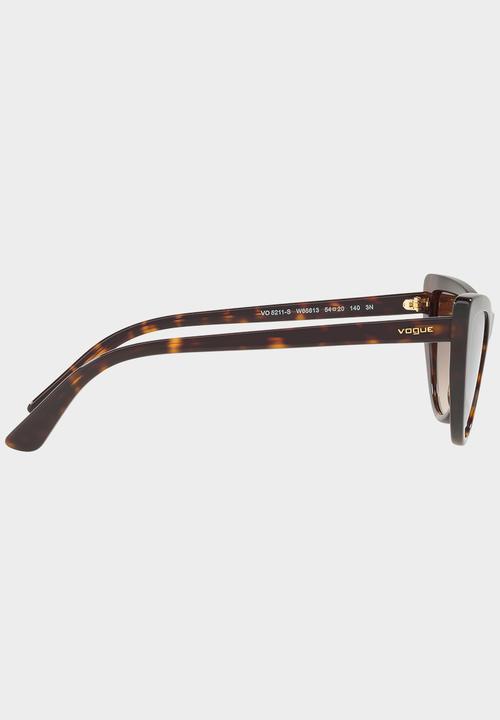 Vogue Eyewear - Vogue Gigi Hadid Cat-eye 54mm Sunglasses Brown