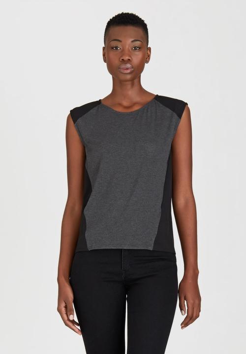 Kate Jordan - Contrast Vest Grey
