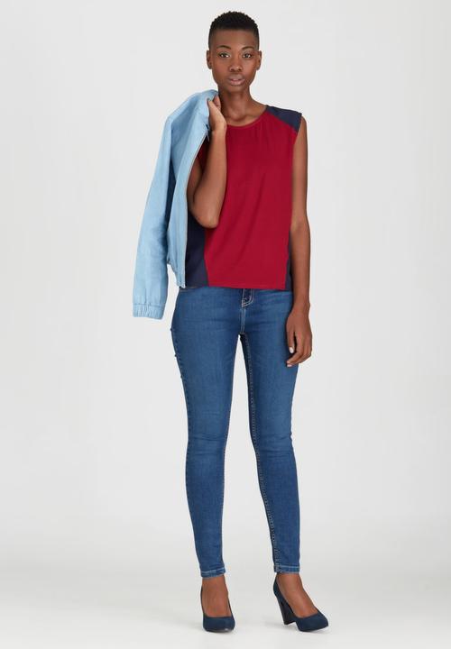 Kate Jordan - Contrast Vest Red