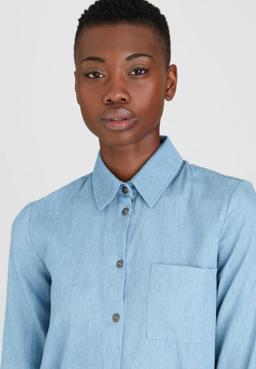 Kate Jordan - Denim Shirt Pale Blue