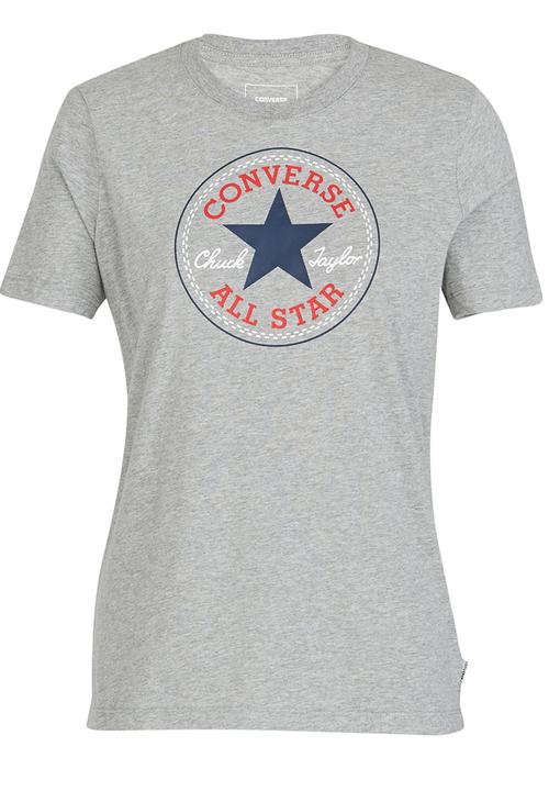 Converse - Solid Chuck Patch Crew Tee Grey