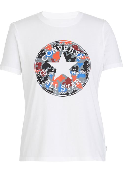 Converse - Camo Fill Chuck Patch Crew Tee White