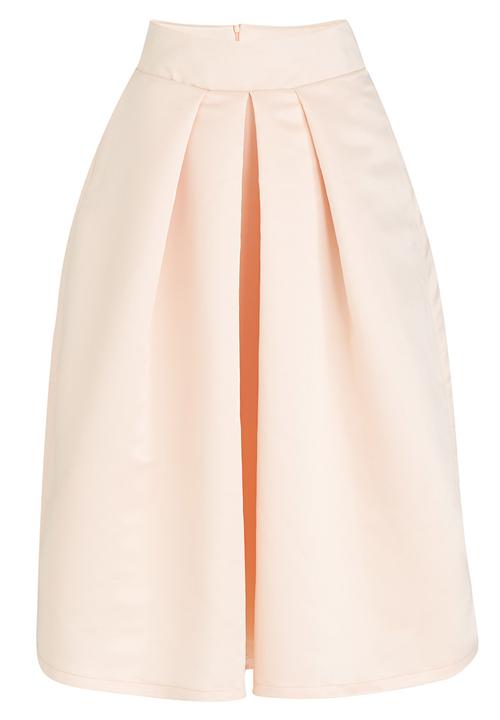Rubicon by Hangwani Nengovhela - Pocketed Gathered Skirt Pale Pink