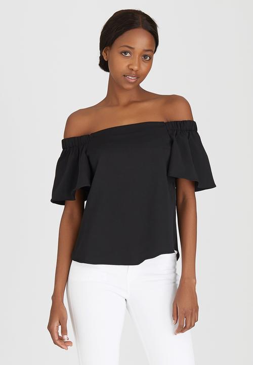 STYLE REPUBLIC - Bardot Blouse Black