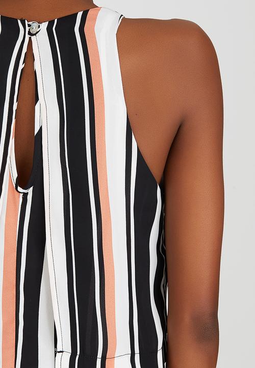 edit - Double Layer Sleeveless Blouse Multi-colour