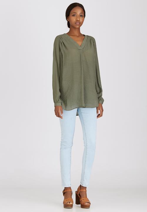 edit - Loose-fit Tunic Khaki Green