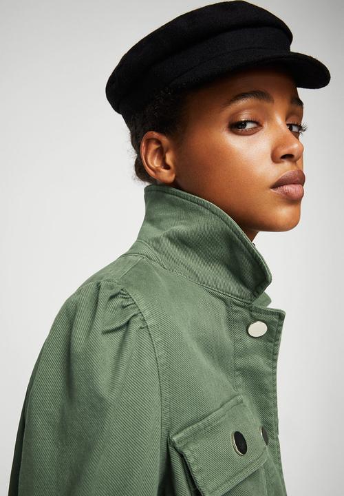 MANGO - Chest-pocket Overshirt Khaki Green